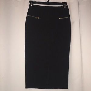 Black pencil skirt